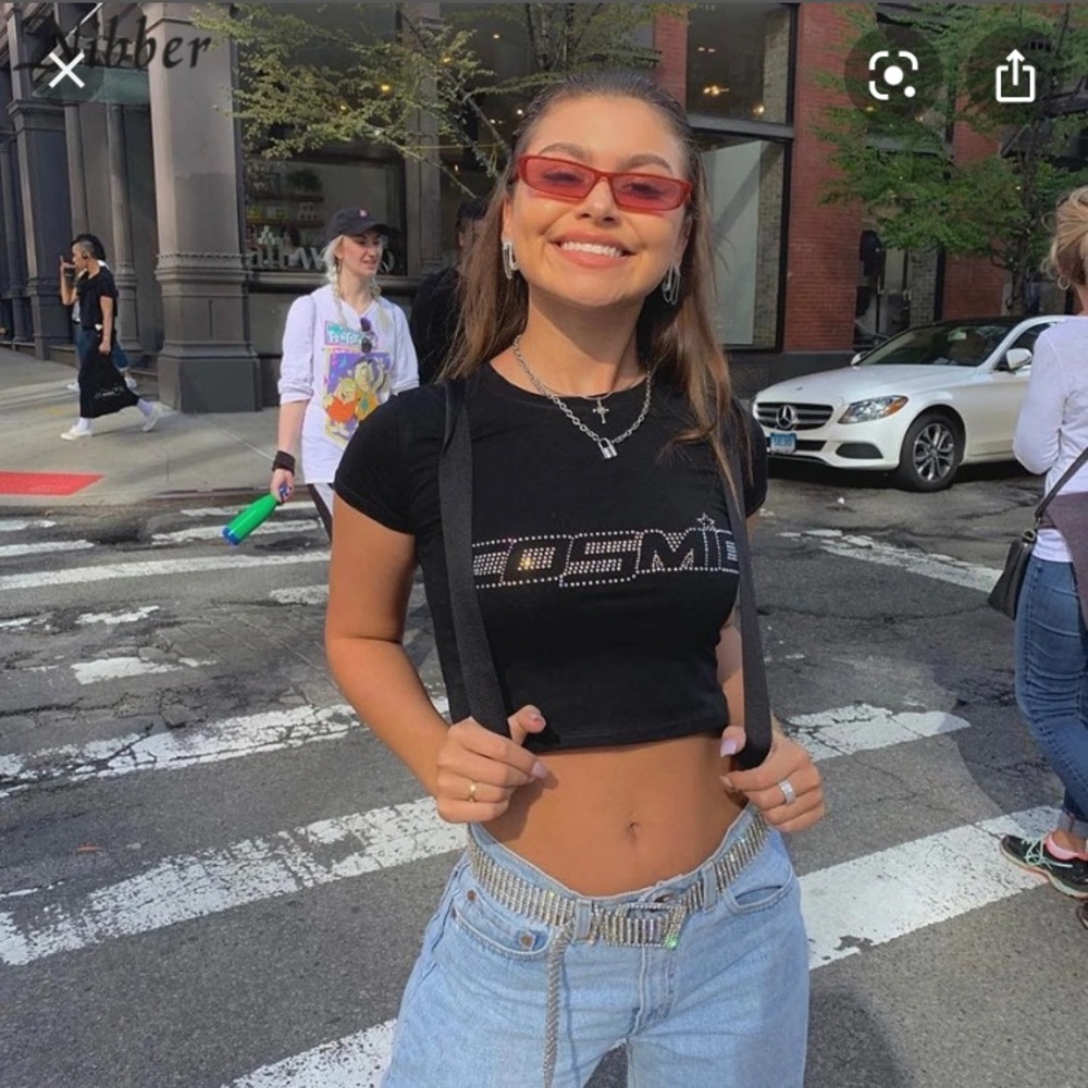 Cosmic Cropped Tee Size Small